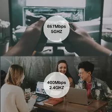 Adaptador De Red Tp-link Usb3.0 Ac1300 Mini 5ghz/2.4ghz A 867mbps/400mbps Soporta 64/128 Bit Wep Wpa/wpa2